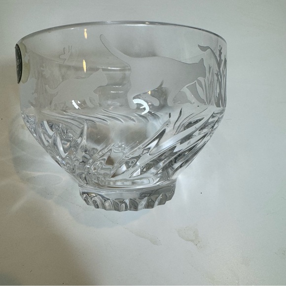 Lenox Crystal Cats Votive Charisma of Cats By Candlelight Bowl Candle Ho…